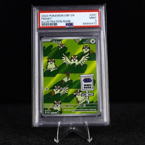 Pidgey 207/197 SV03: Obsidian Flames Holo Pokemon PSA 9