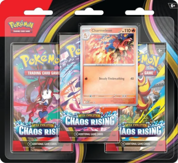 Mega Evolution Chaos Rising Blister Pack of 3